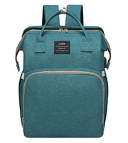 Multifunction Baby Travel Backpack – Foldable Crib & Large Capacity